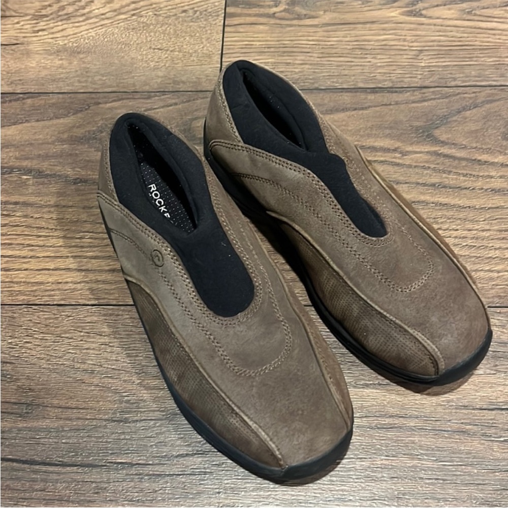 Rockport loafers mens 6.5 steal toe